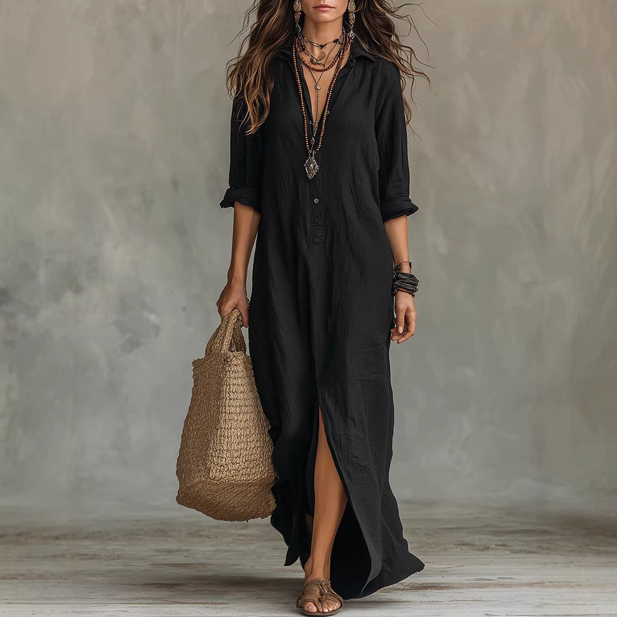 Robe longue noire femme, Robe bohème chic noire,  Robe longue noire élégante, Robe noire chic femme, Robe longue fluide noire, Robe noire, élégante et confortable, Robe longue bohème noire, Robe noire tendance femme, Robe longue noire chic bohème, Robe noire ample chic, Robe noire d’été femme, Robe longue noire casual chic, Robe noire style bohème luxe, Robe noire fluide femme, Robe longue noire premium, Robe, noire intemporelle chic, Robe bohème noire élégante, Robe longue noire pour vacances, Galpura